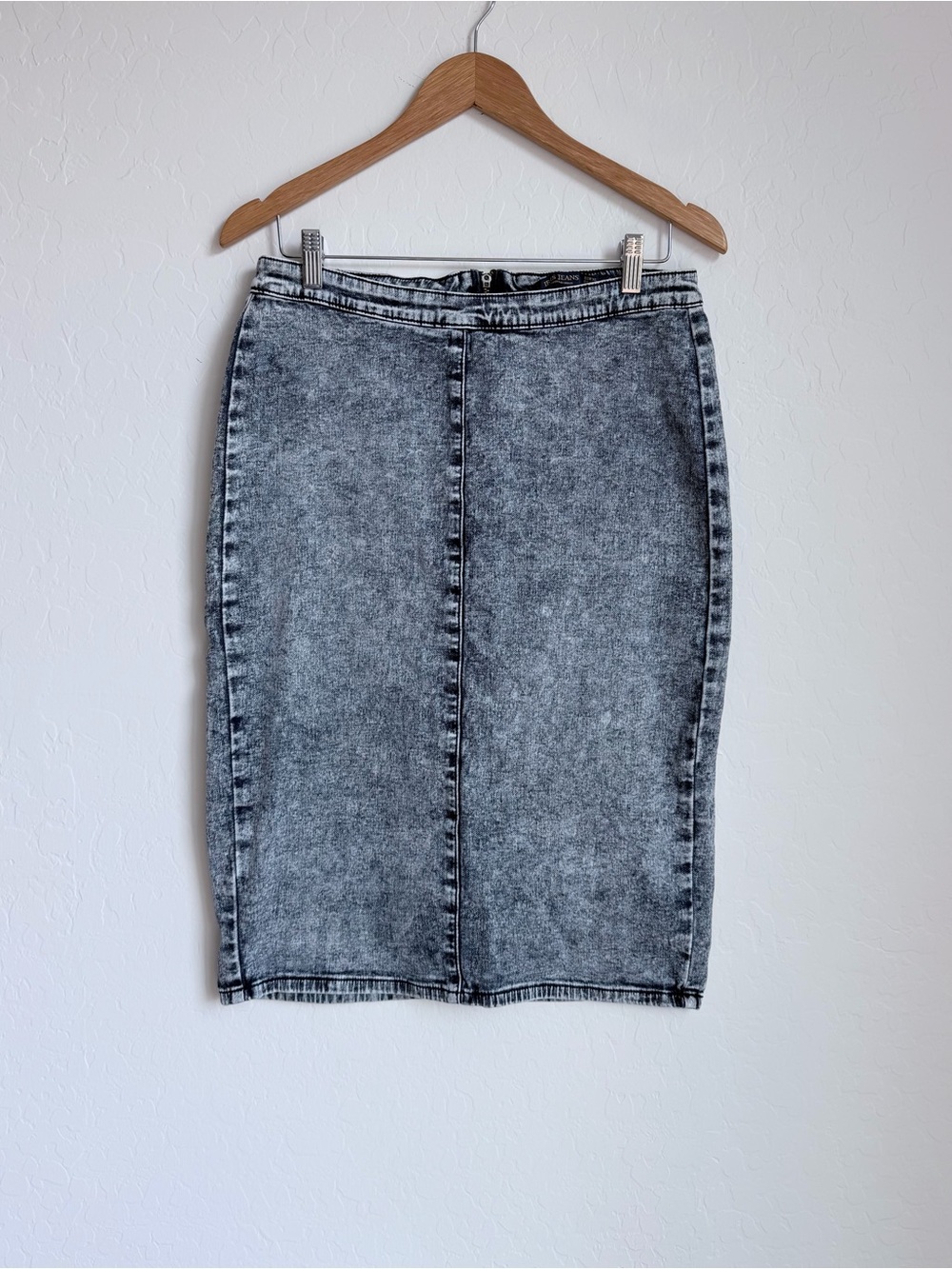 Y2K Iris Jeans Acid Wash Denim Bodycon Skirt